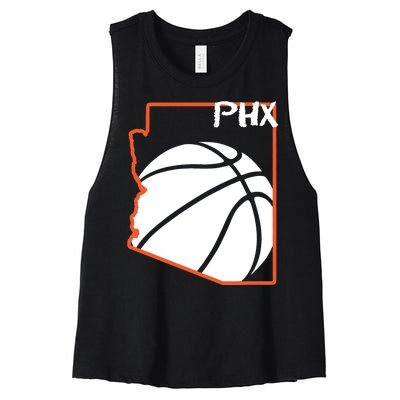 Phoenix PHX Basketball Valley Women's Racerback Cropped Tank