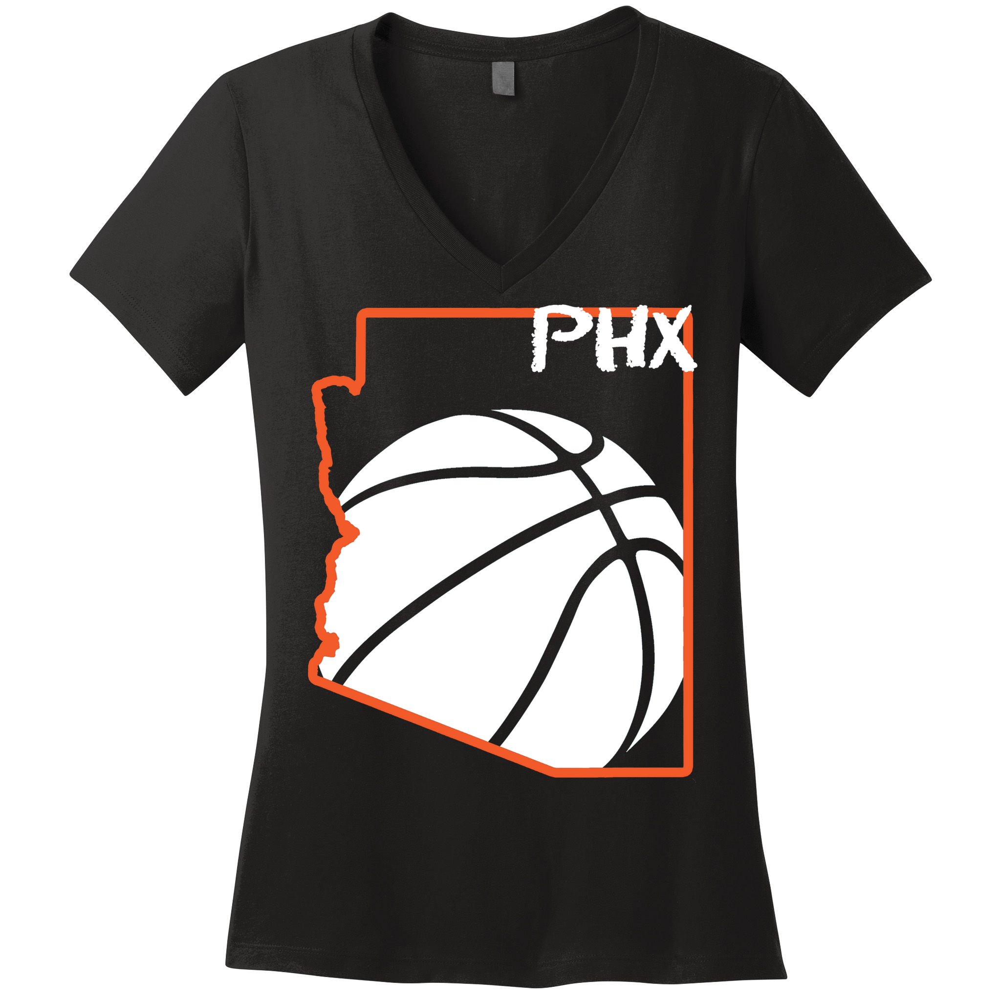 Phoenix PHX Basketball Valley Women's V-Neck T-Shirt