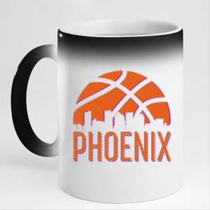 Phoenix Skyline Basketball Fan 11oz Black Color Changing Mug