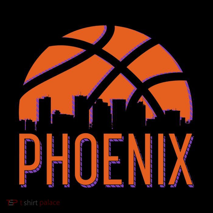 Phoenix Skyline Basketball Fan Drawstring Bag