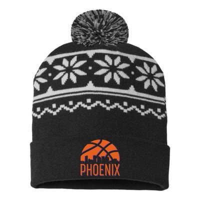 Phoenix Skyline Basketball Fan USA-Made Snowflake Beanie