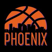Phoenix Skyline Basketball Fan Tie-Dye T-Shirt