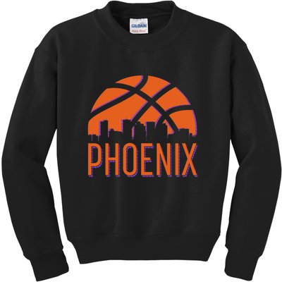 Phoenix Skyline Basketball Fan Kids Sweatshirt