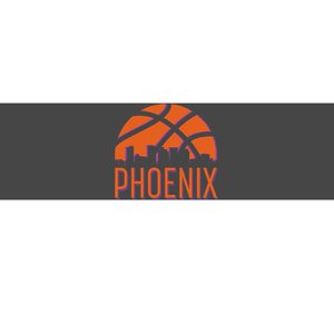 Phoenix Skyline Basketball Fan Bumper Sticker