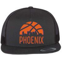 Phoenix Skyline Basketball Fan Flat Bill Trucker Hat