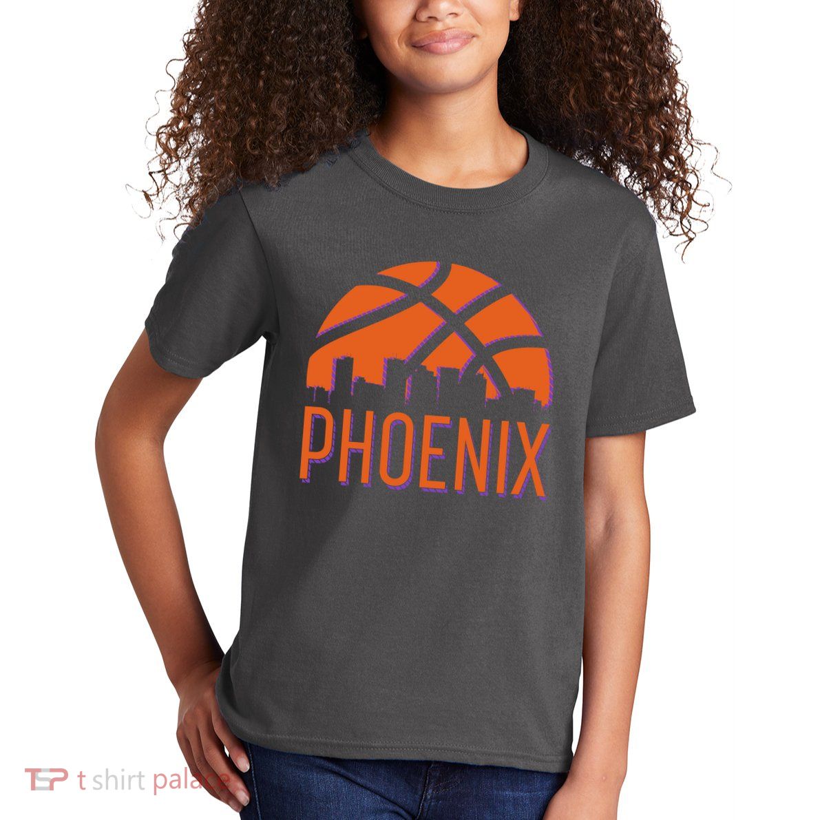 Phoenix Skyline Basketball Fan Kids T-Shirt