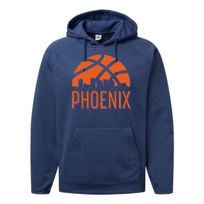 Phoenix Skyline Basketball Fan Performance Fleece Hoodie