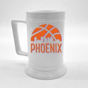 Phoenix Skyline Basketball Fan Beer Stein