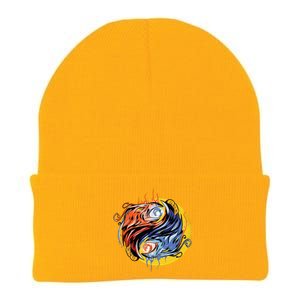 Phoenix Yin Yang Knit Cap Winter Beanie