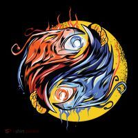 Phoenix Yin Yang Poster