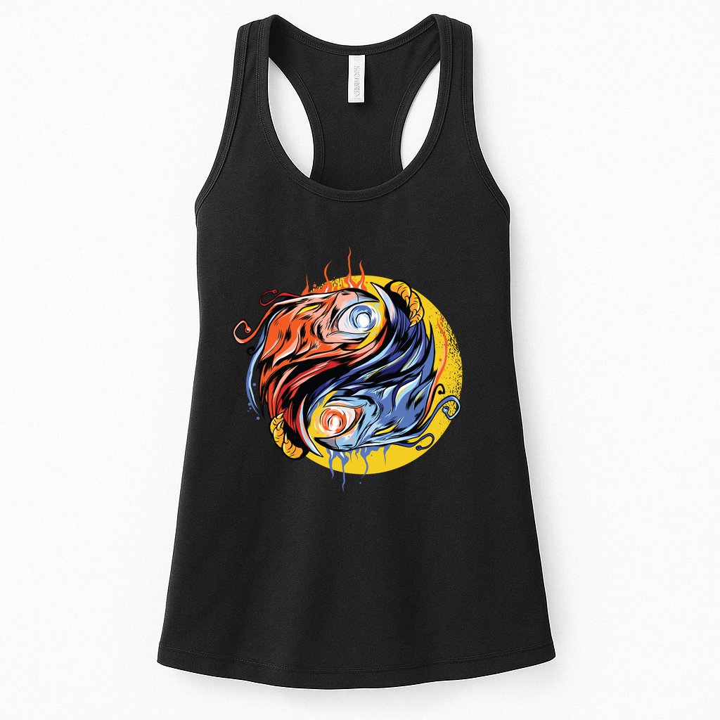 Phoenix Yin Yang Womens Tank Top