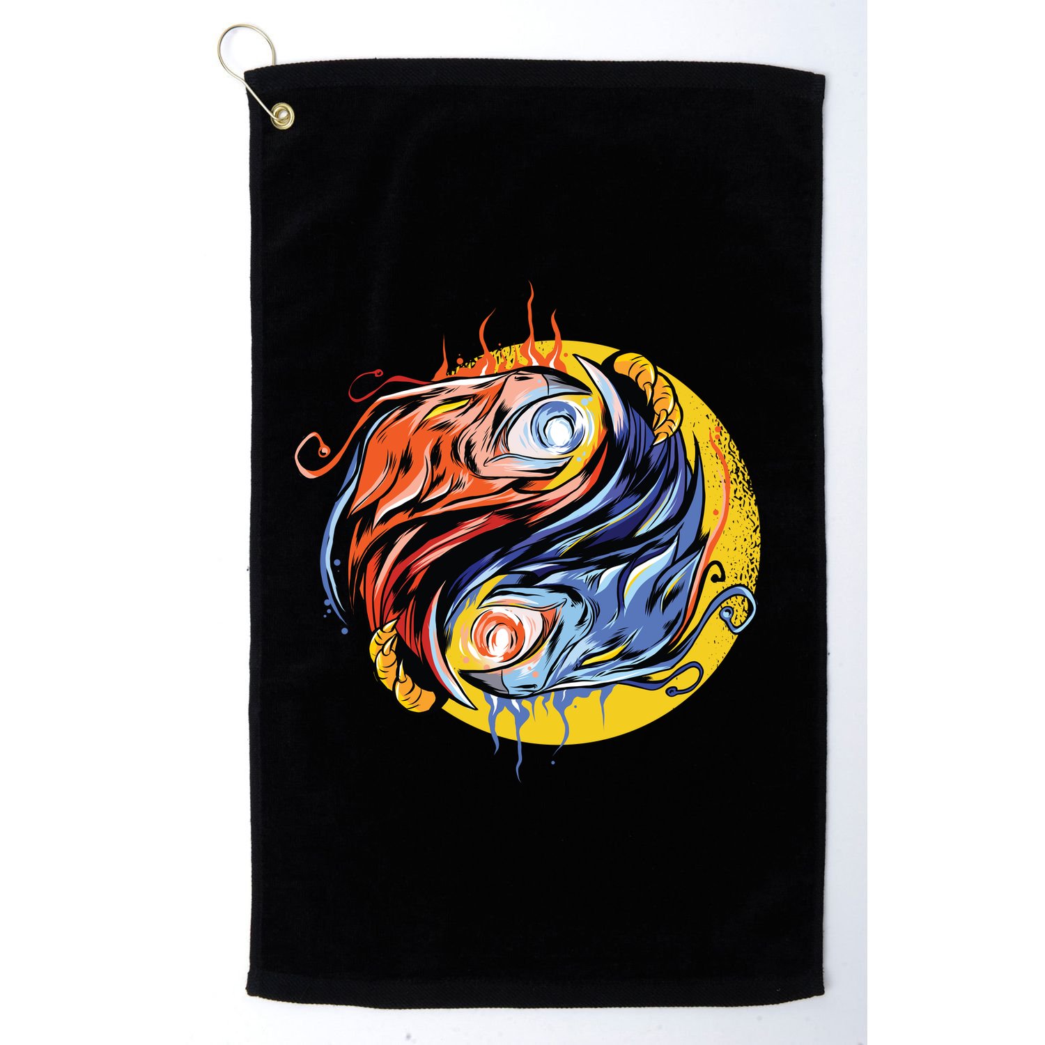 Phoenix Yin Yang Golf Towel