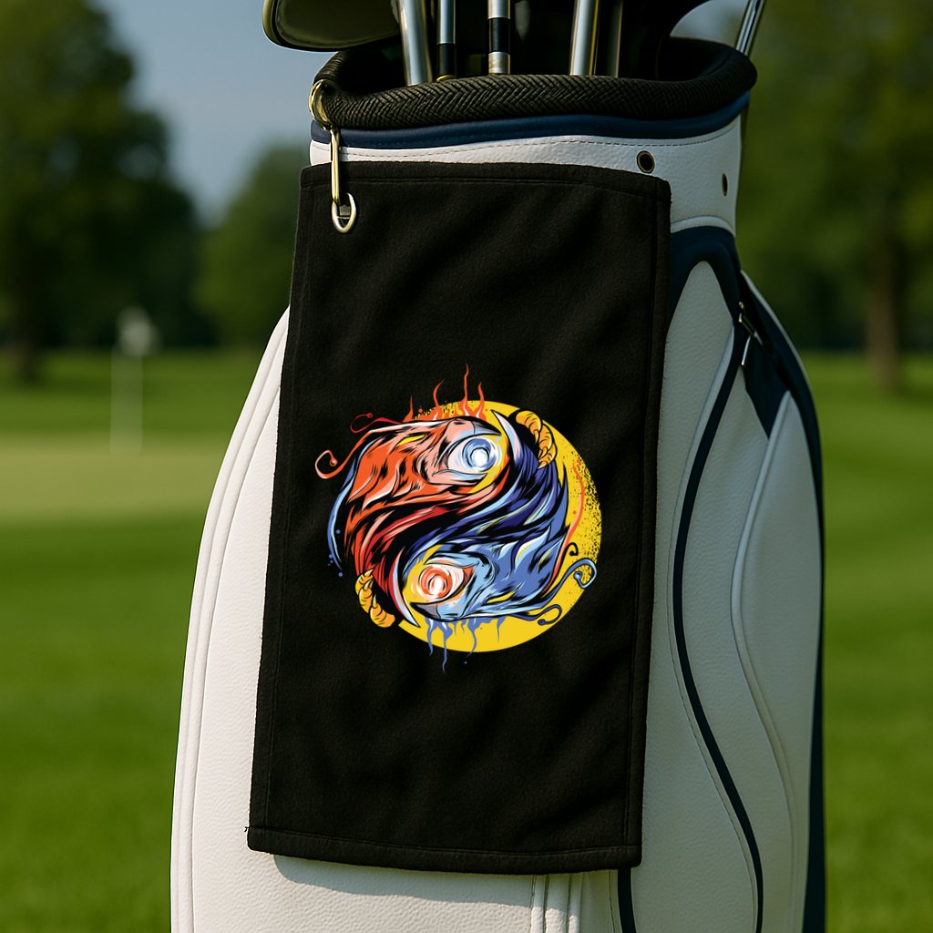 Phoenix Yin Yang Golf Towel