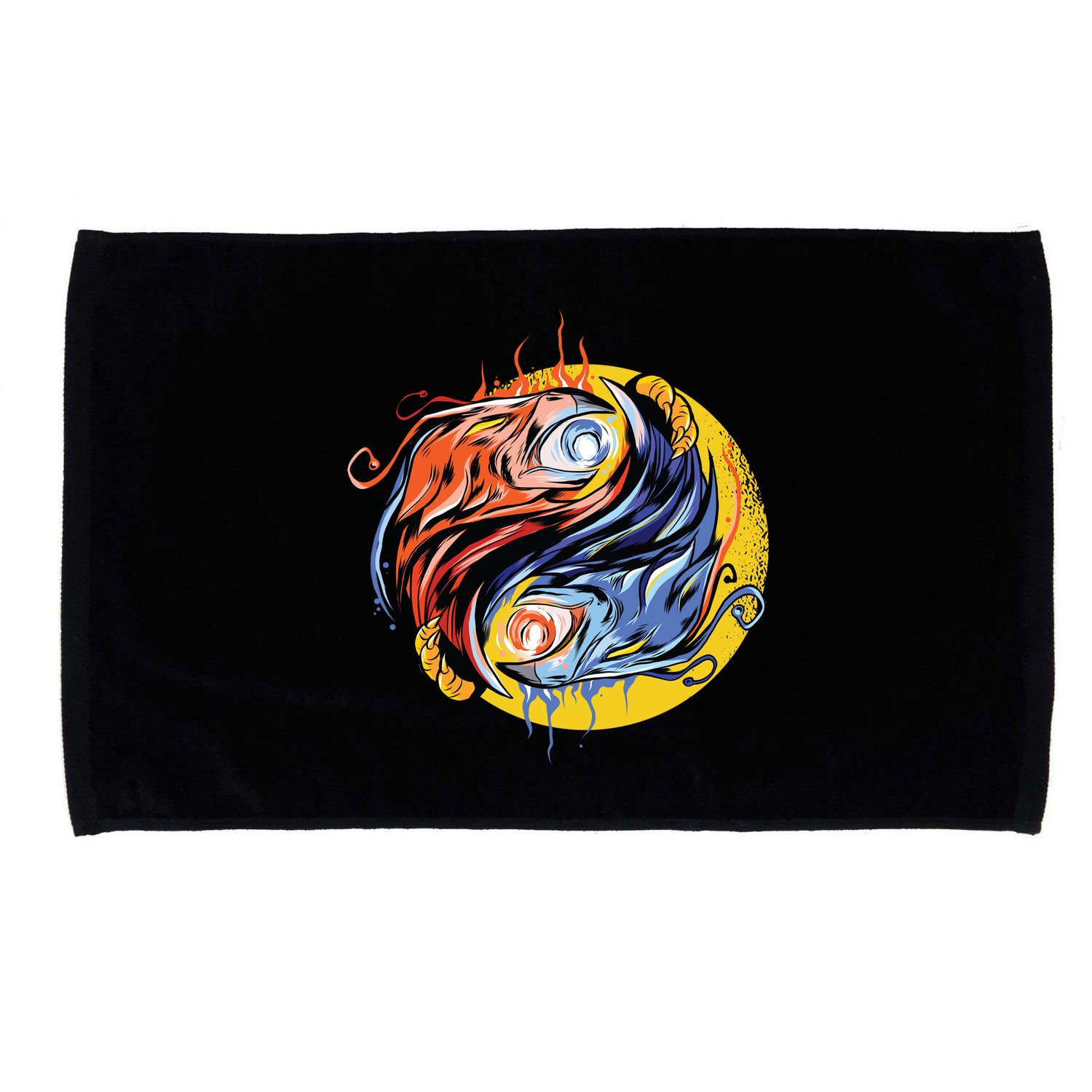 Phoenix Yin Yang Microfiber Hand Towel