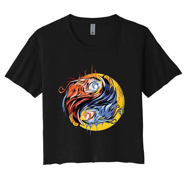 Phoenix Yin Yang Crop Top