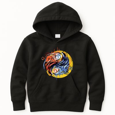 Phoenix Yin Yang Kids Hoodie