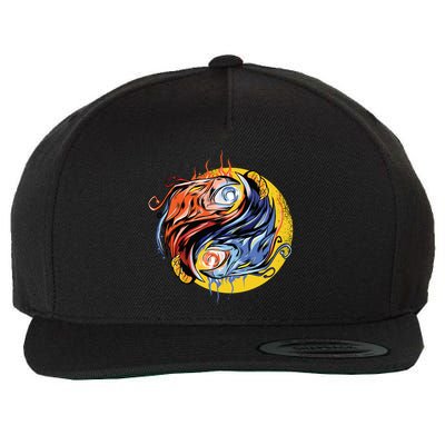 Phoenix Yin Yang Wool Snapback Cap