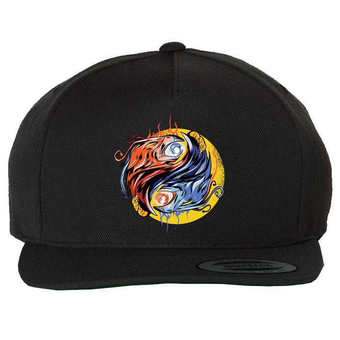 Phoenix Yin Yang Wool Snapback Cap