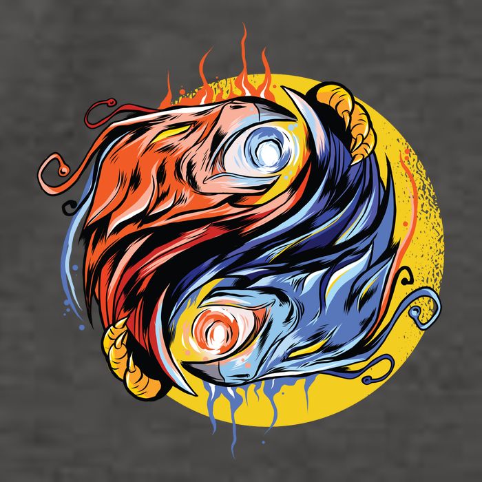 Phoenix Yin Yang Vector Backpack