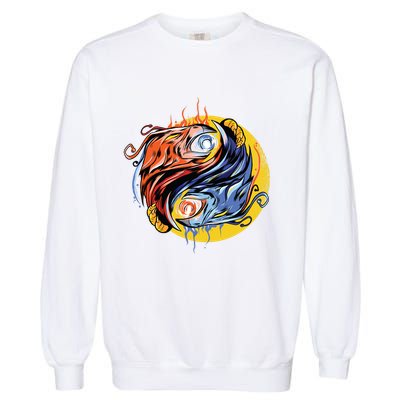 Phoenix Yin Yang Garment-Dyed Sweatshirt
