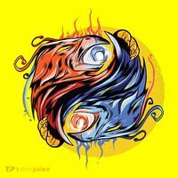 Phoenix Yin Yang T-Shirt