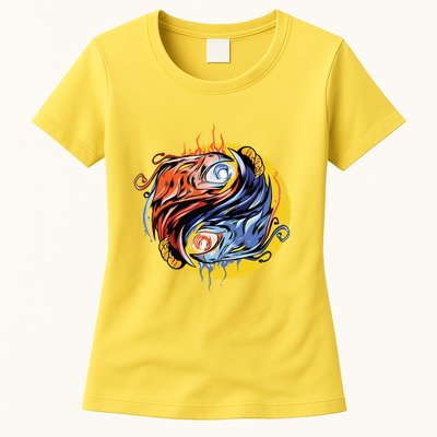 Phoenix Yin Yang Womens T-Shirt
