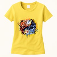 Phoenix Yin Yang Womens T-Shirt