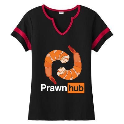 Prawn Hub Ladies Halftime Notch Neck Tee