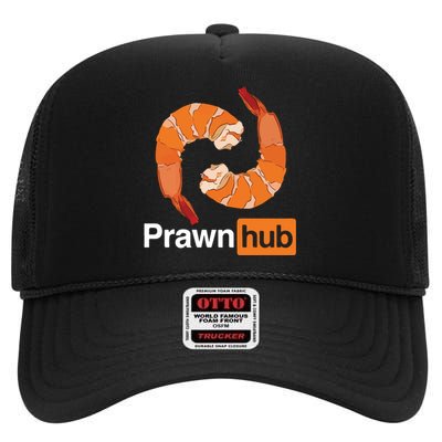 Prawn Hub High Crown Mesh Back Trucker Hat