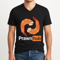 Prawn Hub V-Neck T-Shirt