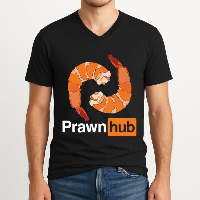 Prawn Hub V-Neck T-Shirt
