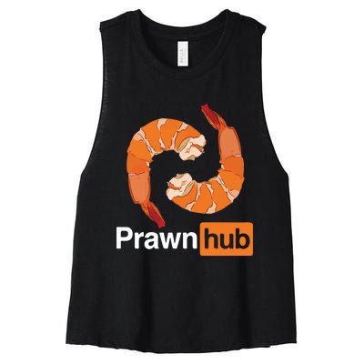 Prawn Hub Women's Racerback Cropped Tank