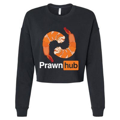 Prawn Hub Cropped Pullover Crew