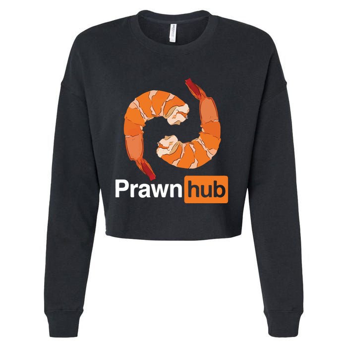 Prawn Hub Cropped Pullover Crew