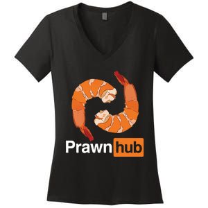 Prawn Hub Women's V-Neck T-Shirt