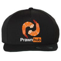 Prawn Hub Wool Snapback Cap