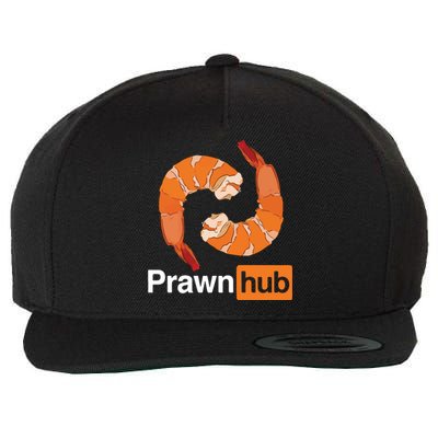 Prawn Hub Wool Snapback Cap