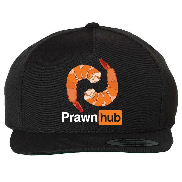 Prawn Hub Wool Snapback Cap