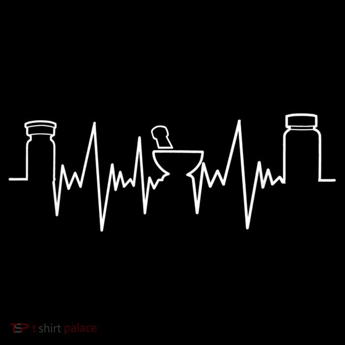Pharmacists Heartbeat Pharmacy Tech Medical Student Tall T-Shirt