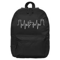 Pharmacists Heartbeat Pharmacy Tech Medical Student 16 in Basic Backpack