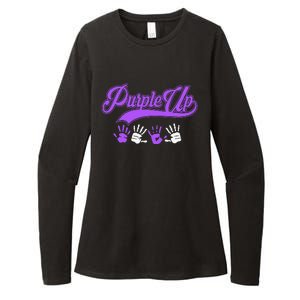 Purple Hands Purple Up Month Of Military Child Army Child Womens CVC Long Sleeve Shirt