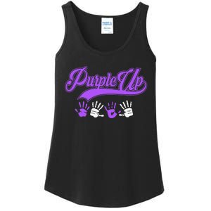 Purple Hands Purple Up Month Of Military Child Army Child Ladies Essential Tank