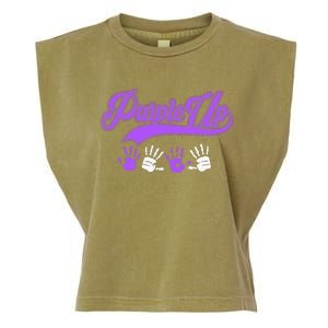 Purple Hands Purple Up Month Of Military Child Army Child Garment-Dyed Women's Muscle Tee