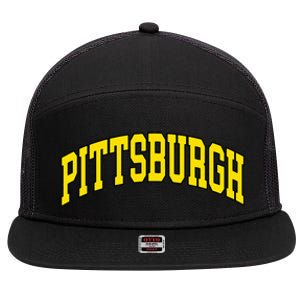 Pittsburgh Hometown Pride Classic 7 Panel Mesh Trucker Snapback Hat