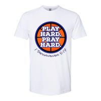 Play Hard. Pray Hard. Basketball Softstyle CVC T-Shirt