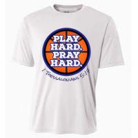 Play Hard. Pray Hard. Basketball Cooling Performance Crew T-Shirt