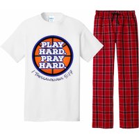 Play Hard. Pray Hard. Basketball Pajama Set