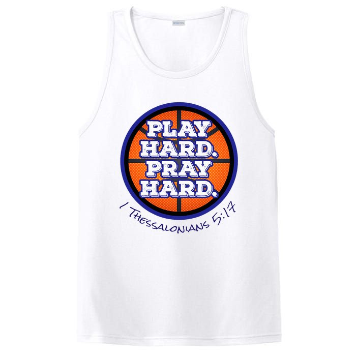 Play Hard. Pray Hard. Basketball PosiCharge Competitor Tank