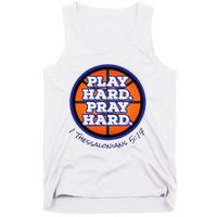 Play Hard. Pray Hard. Basketball Tank Top