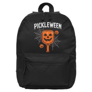 Pickleween Halloween Pickleball Players 16 in Basic Backpack